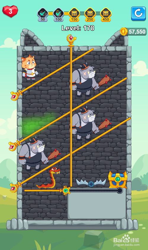 Super Kitty Rescue的Level 178怎样通关