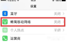 iphone手机蜂窝移动数据不能使用怎么办