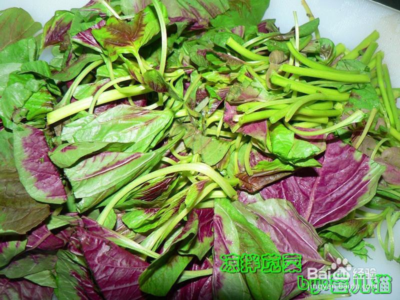 新手易做的凉拌苋菜