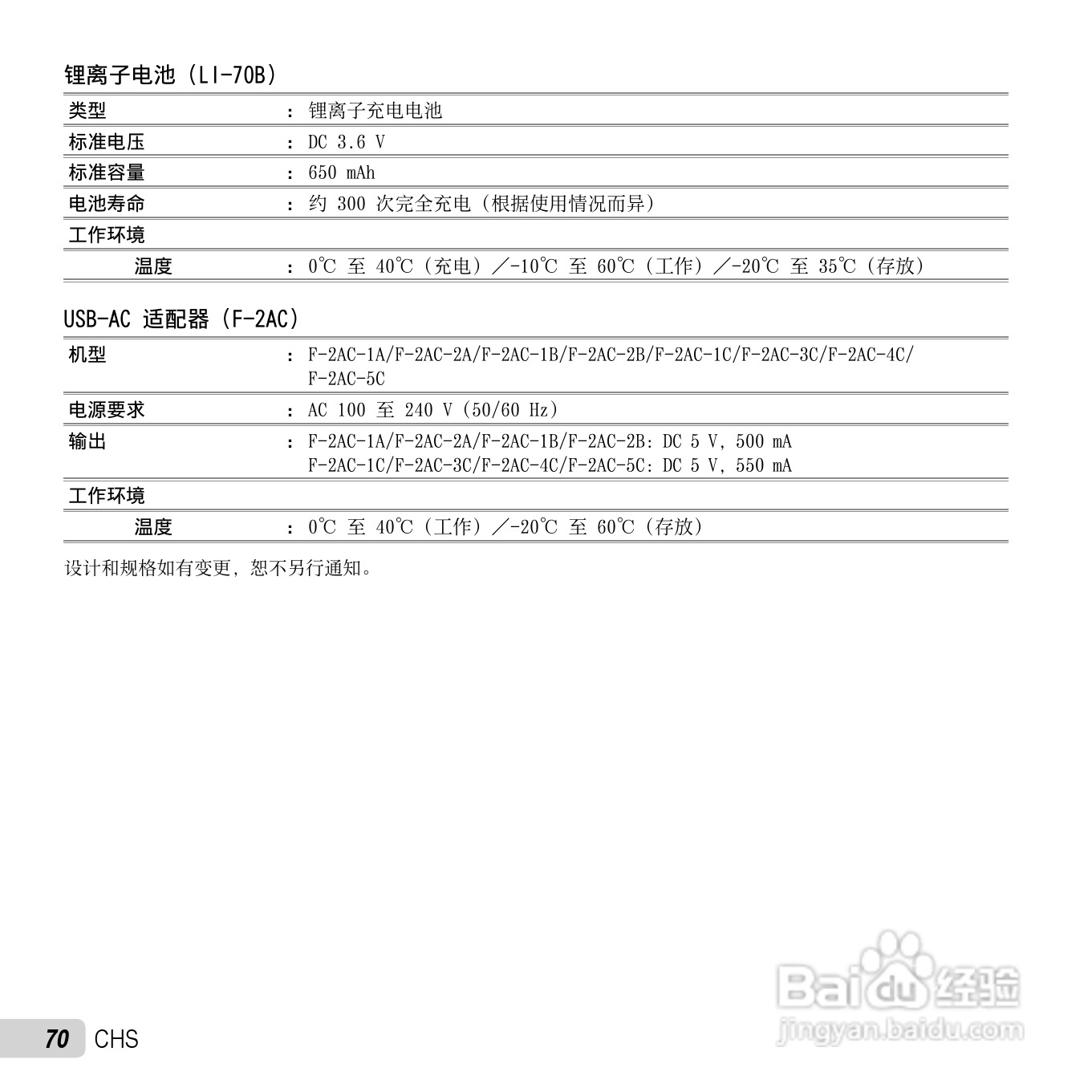 奥林巴斯VG-140数码相机使用说明书:[7]