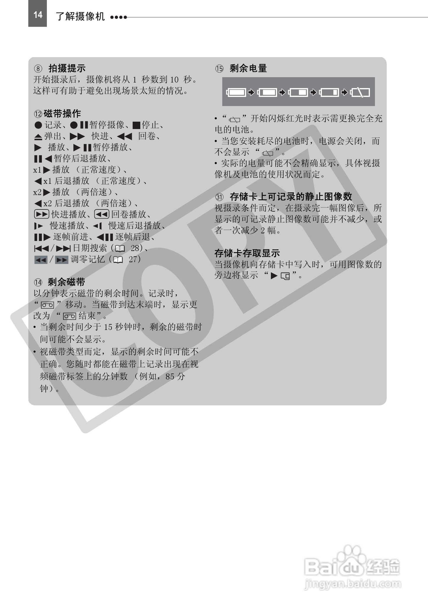 佳能HV30数码摄像机使用说明书:[2]