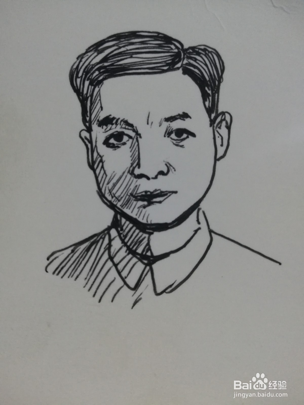 邓稼先简笔画