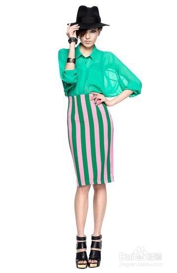 歌米娅分享——竖条纹 轻松穿出好身材