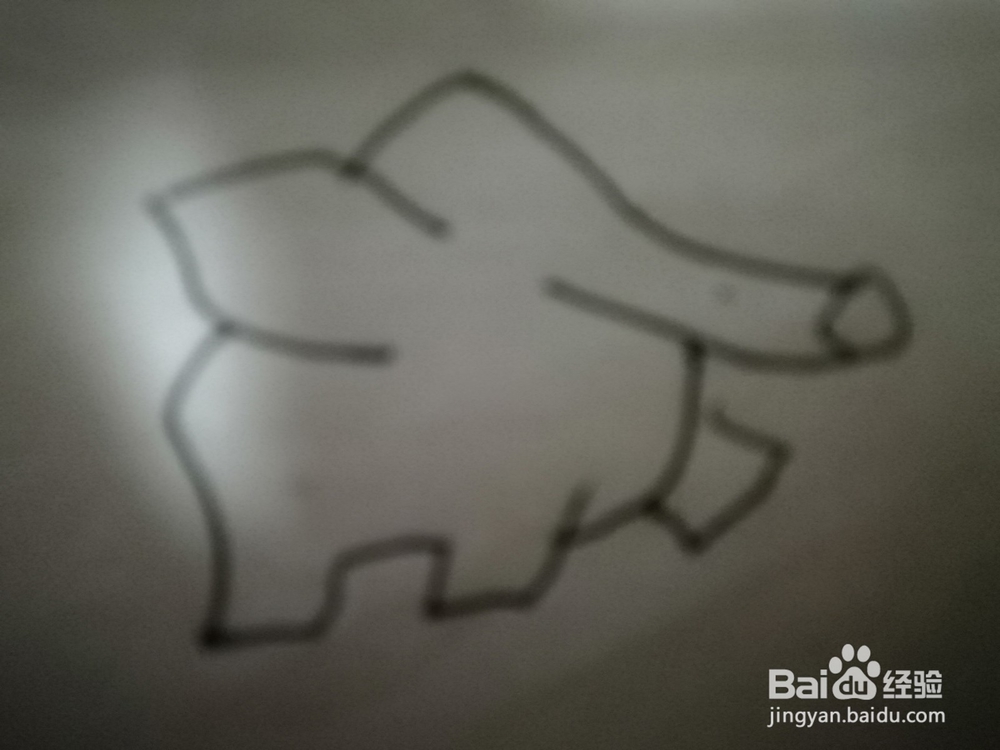 怎么样用简笔画画小象