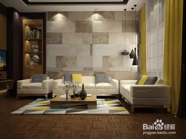 客厅背景墙也可以很高调！