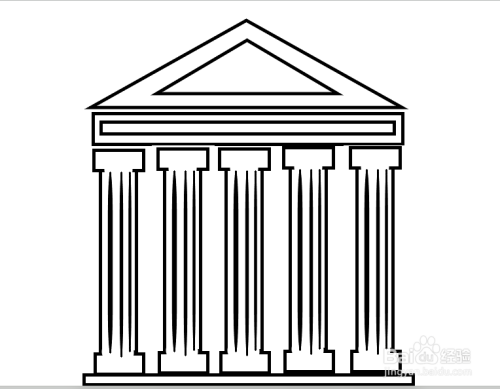 著名建筑之帕特农神庙画法