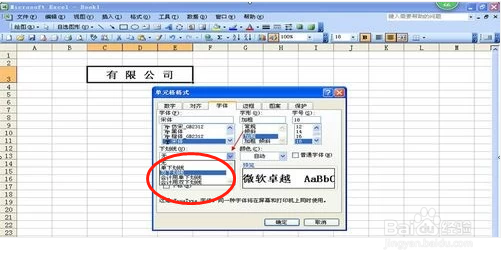 excel单元格文字怎么添加双下划线?