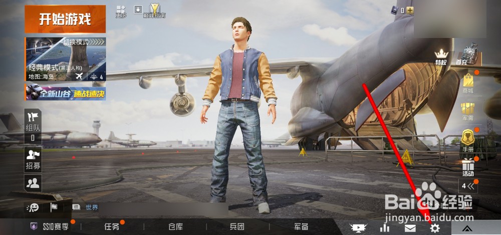 和平精英如何关闭待机动画