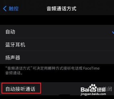 苹果12怎样打开自动接听电话功能