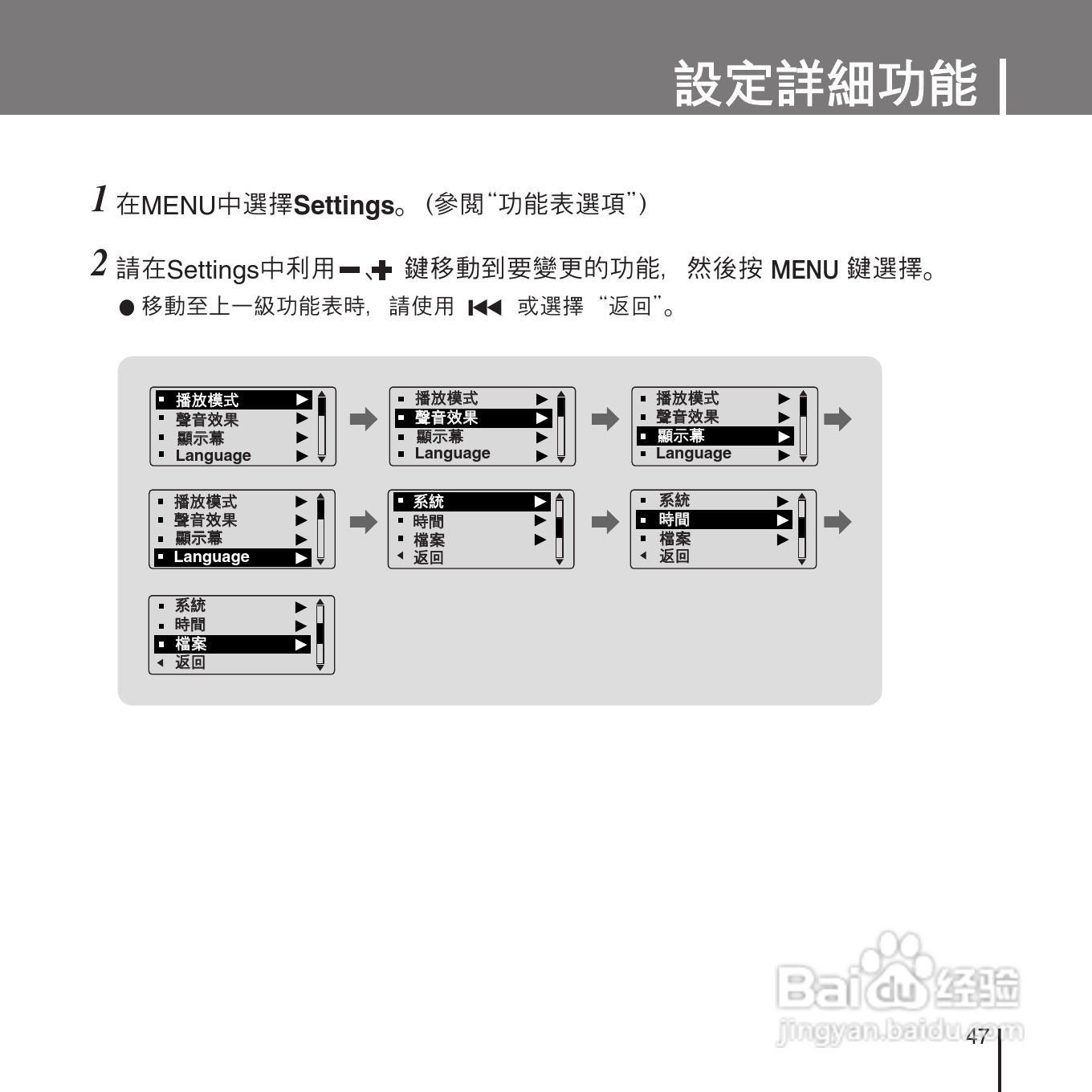 三星YP-U1ZW音频播放器使用说明书:[5]
