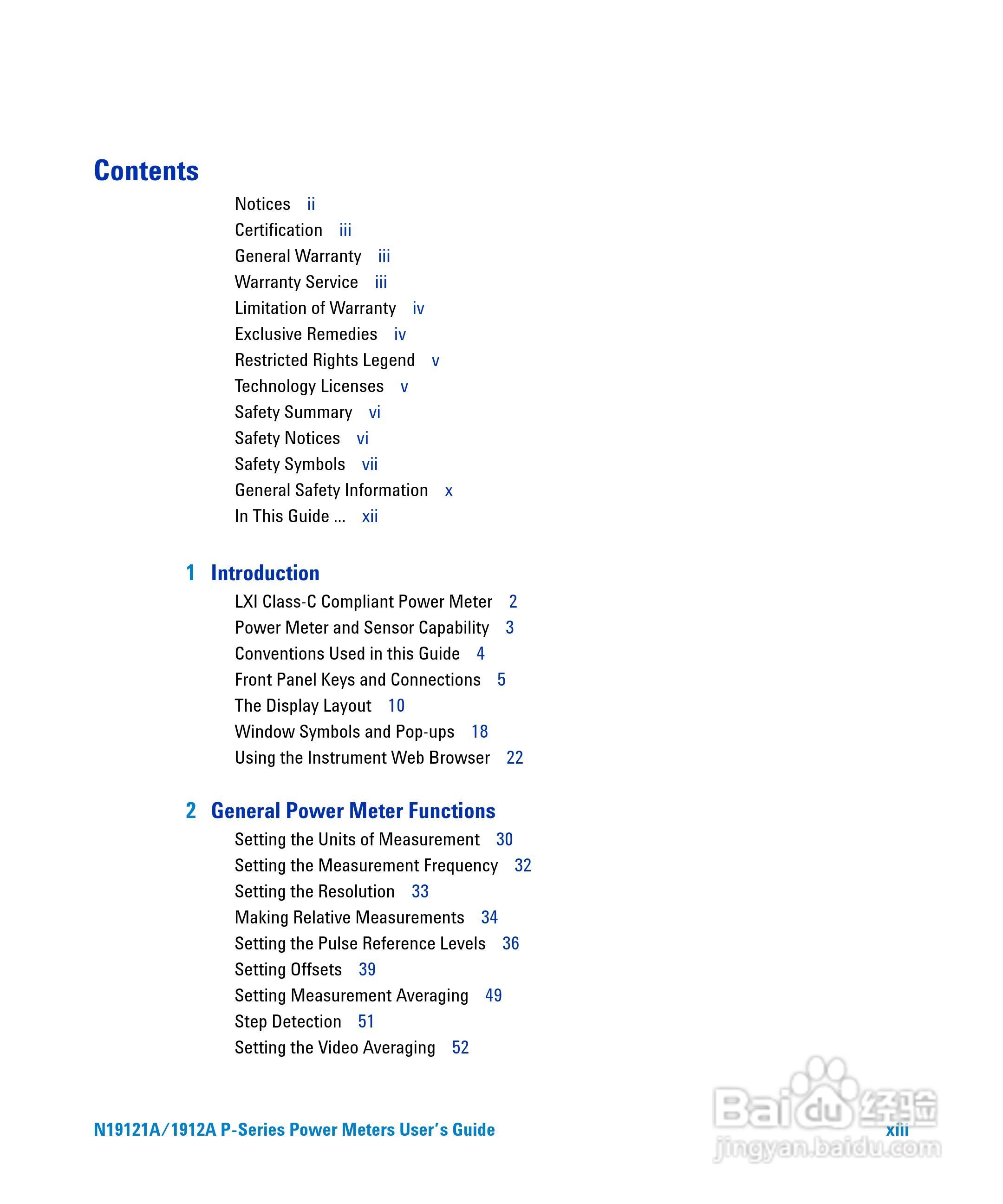N1911A功率表使用手册:[2]