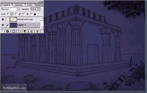 PS快速完成手绘画稿转为数字作品