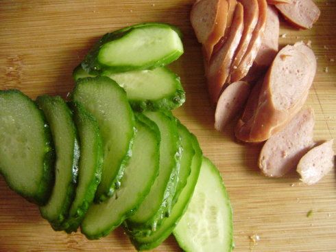 黄瓜火腿三明治
