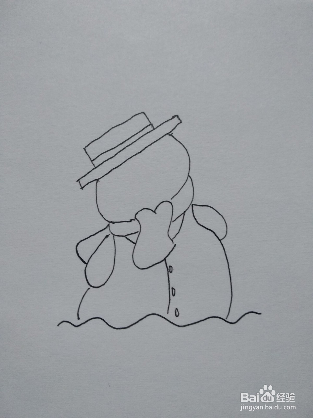 儿童冬天雪景的简单画法