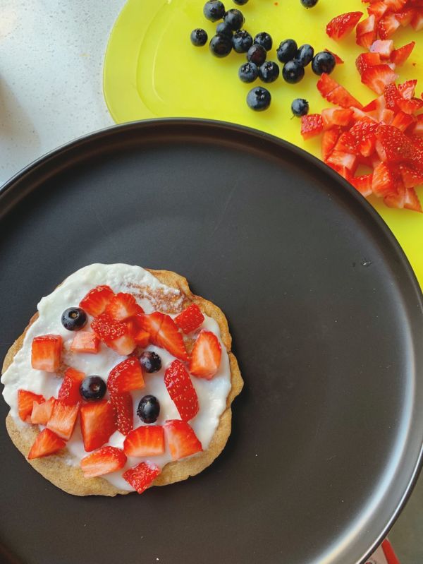 减脂黑全麦酸奶香蕉松饼