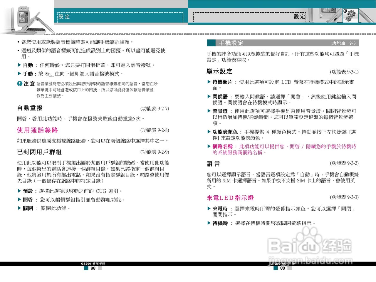 LG G7200手机使用手册:[5]