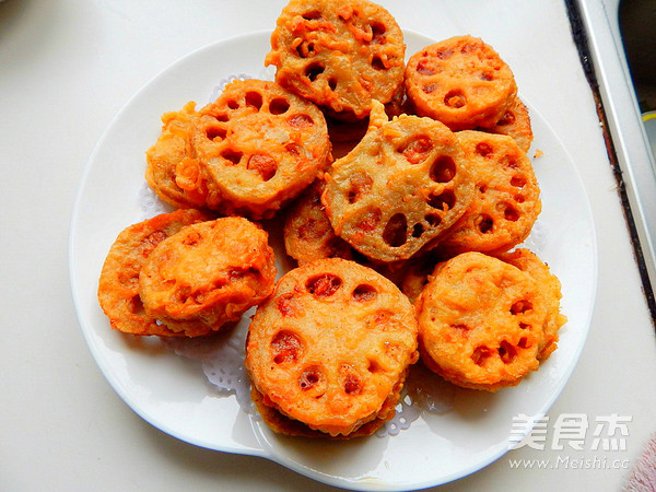 炸藕盒的家常做法