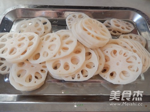 葱油藕片的做法