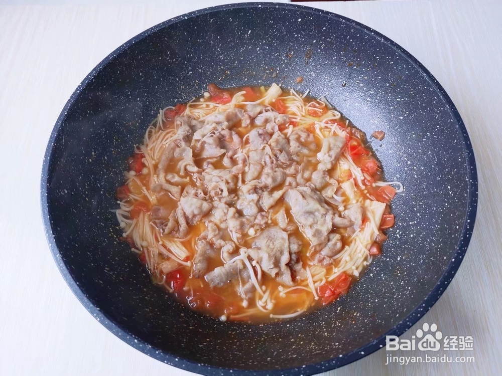 酸汤肥牛金针菇怎么做才好吃？