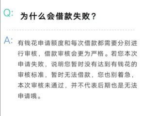 有钱花暂时不能提供借款服务怎么回事?怎么解决