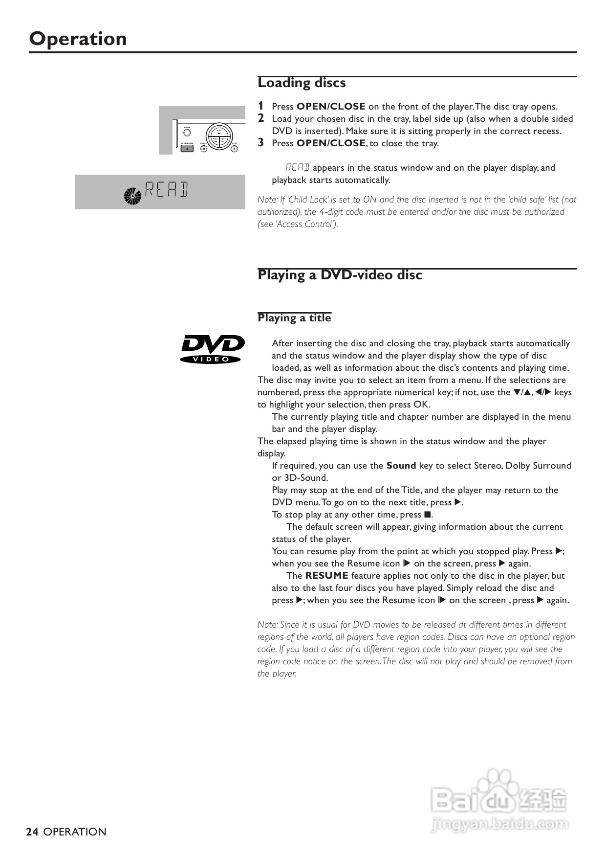 Philips DVD737 DVD播放机说明书:[1]