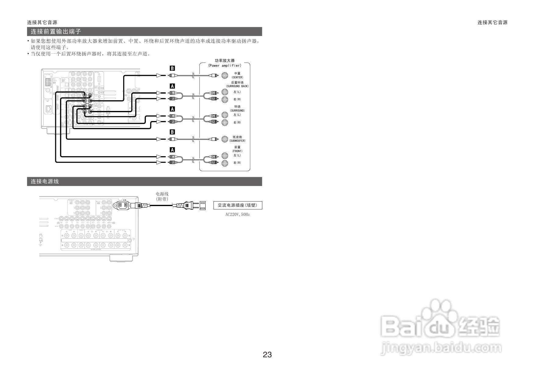 DENON收音环绕扩音机AVR-3806操作说明书:[2]