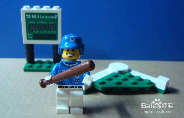 积木场景搭建之观看棒球比赛