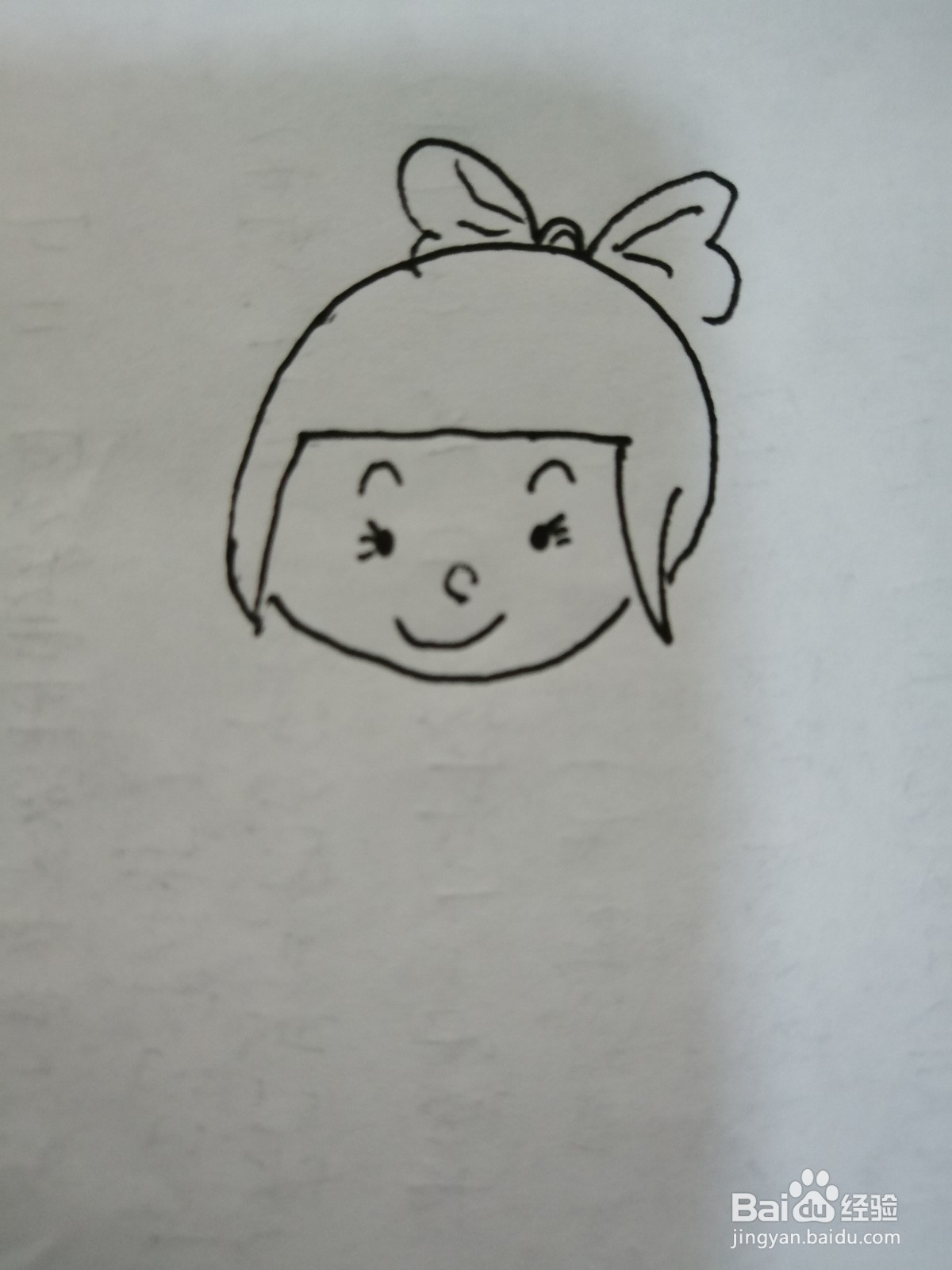 可爱的小女孩怎么画