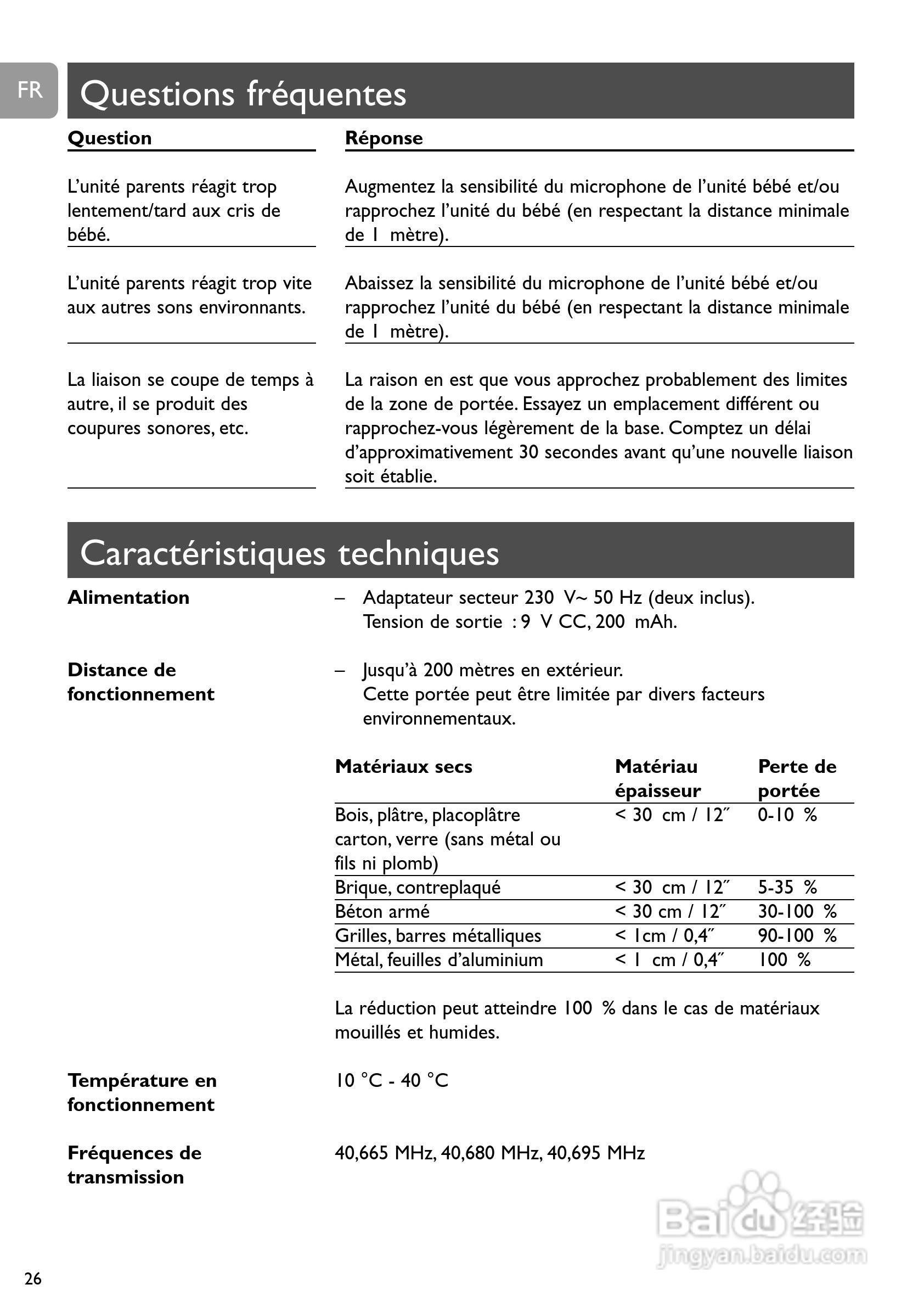 Philips SCD463家庭婴儿监视器监护器说明书:[3]