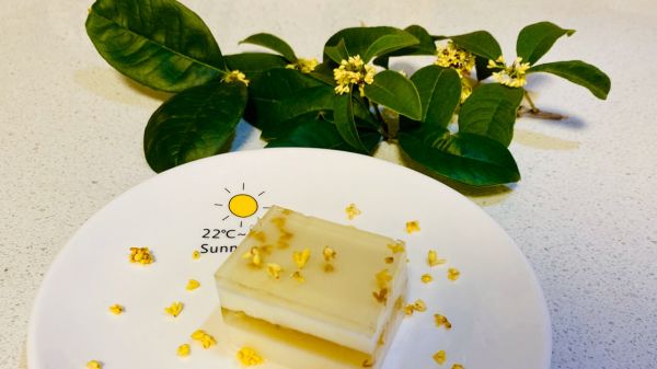 水晶椰汁桂花糕