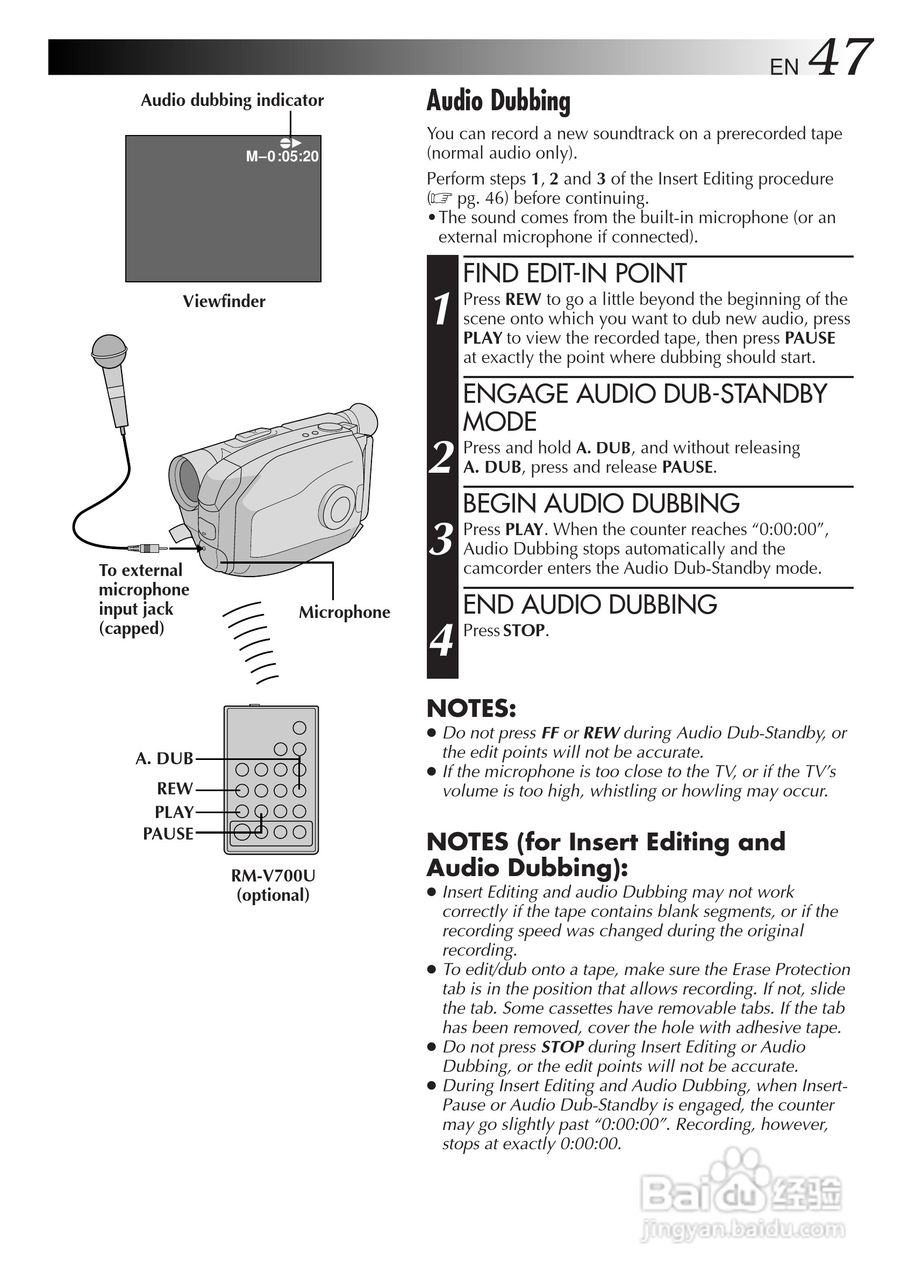 胜利JVC GR-AX680数码摄像机使用说明书:[5]