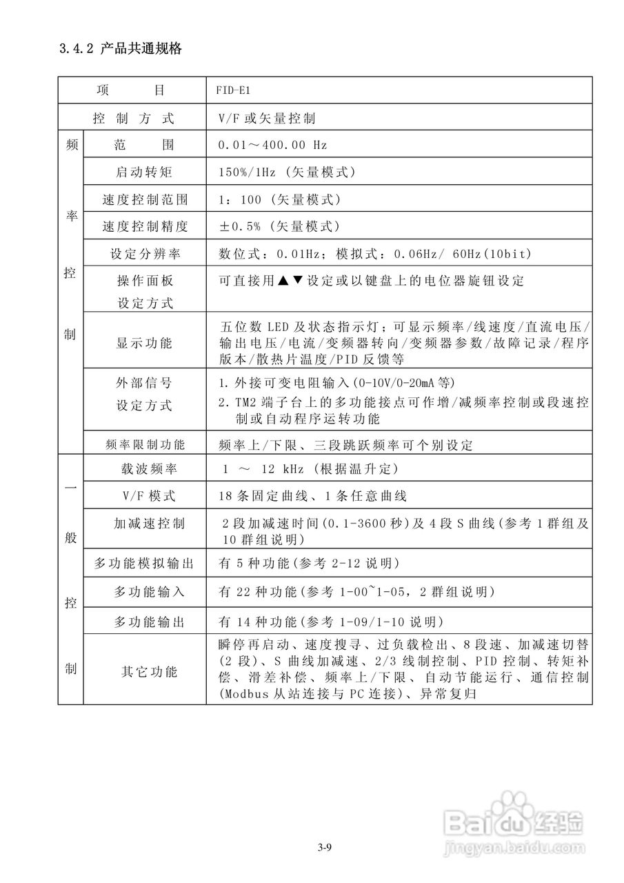 FATEK FID-E1-004-23变频器使用说明书:[2]