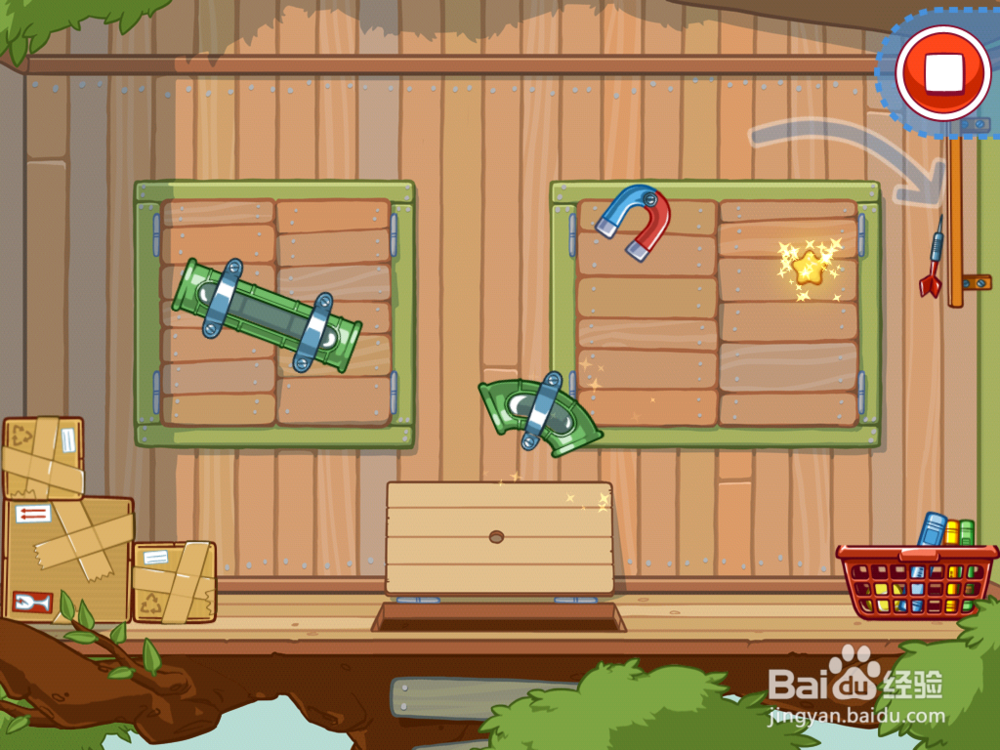 神奇的阿力攻略第四关12-22(最少道具三星过关)