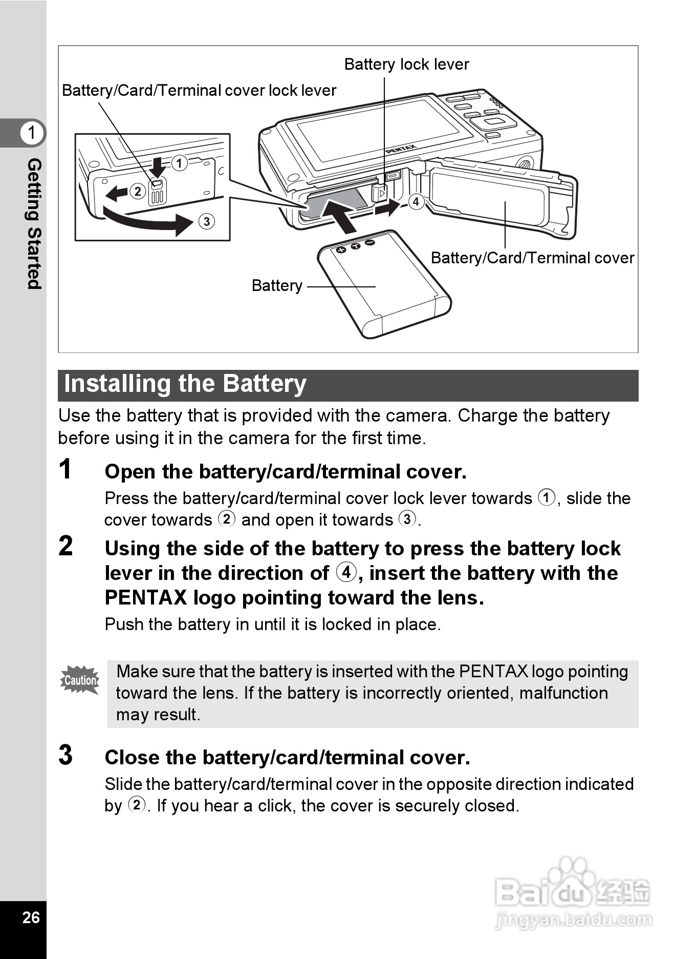 宾得Optio W60数码相机使用说明书:[3]