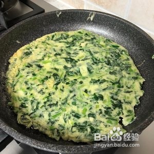 菠菜鸡蛋饼的制作方法