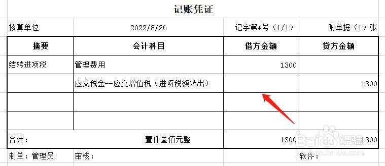 进项税额退回账务处理