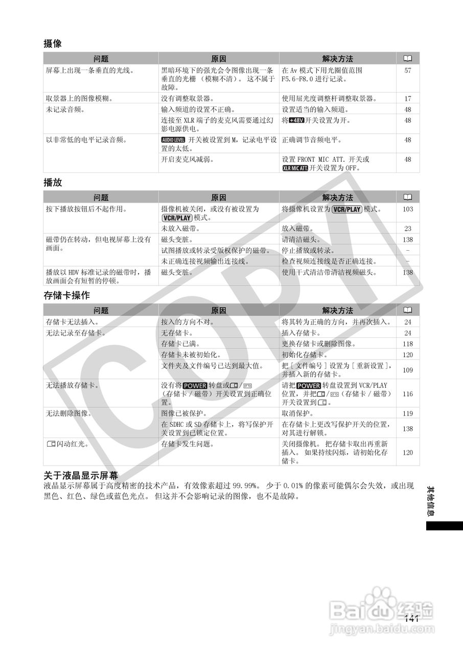 佳能XH A1S数码摄像机使用说明书:[15]