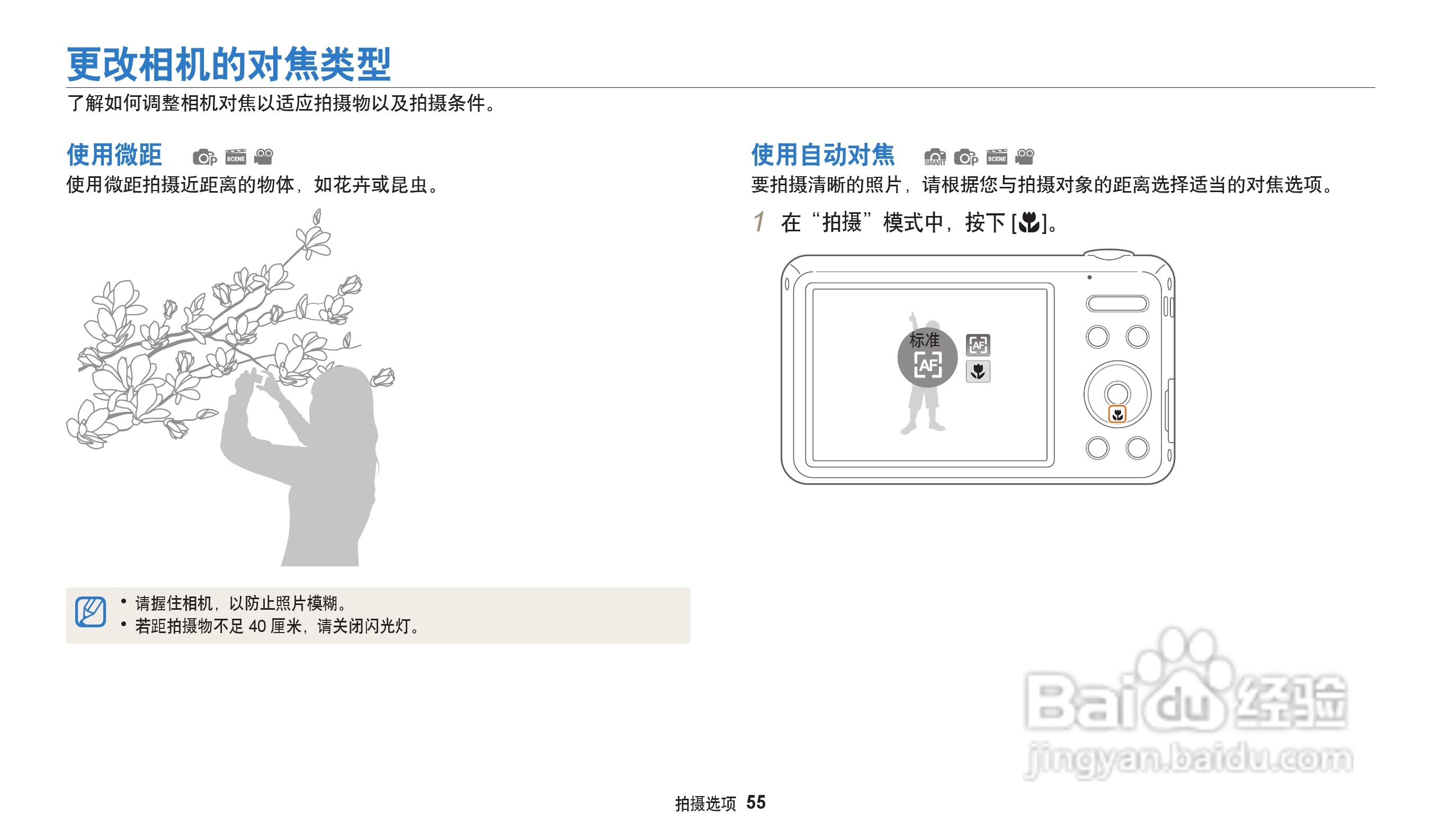 三星ES96数码相机说明书:[6]