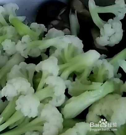 菜花烧香菇的做法