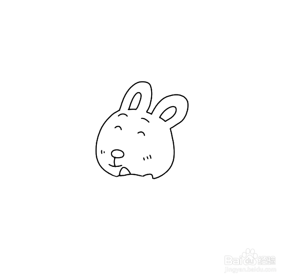 如何画卡通兔子的简笔画
