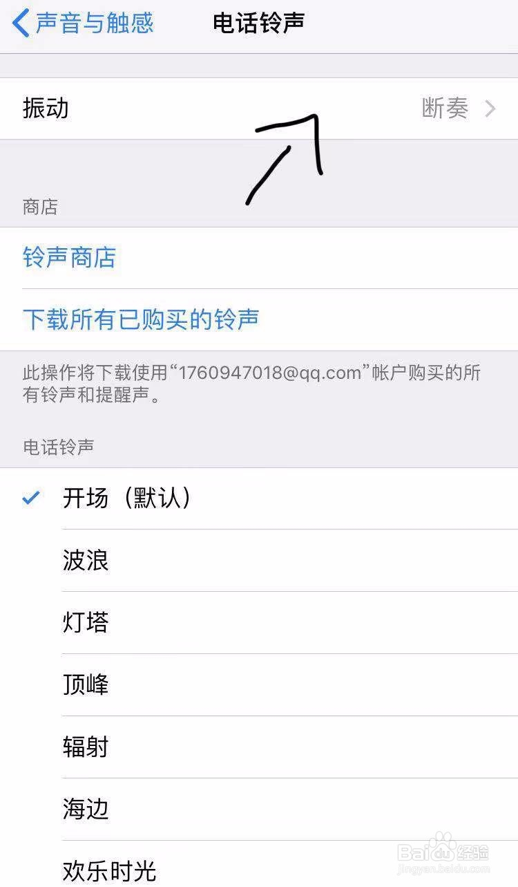 苹果iPhone如何设置开启振动模式