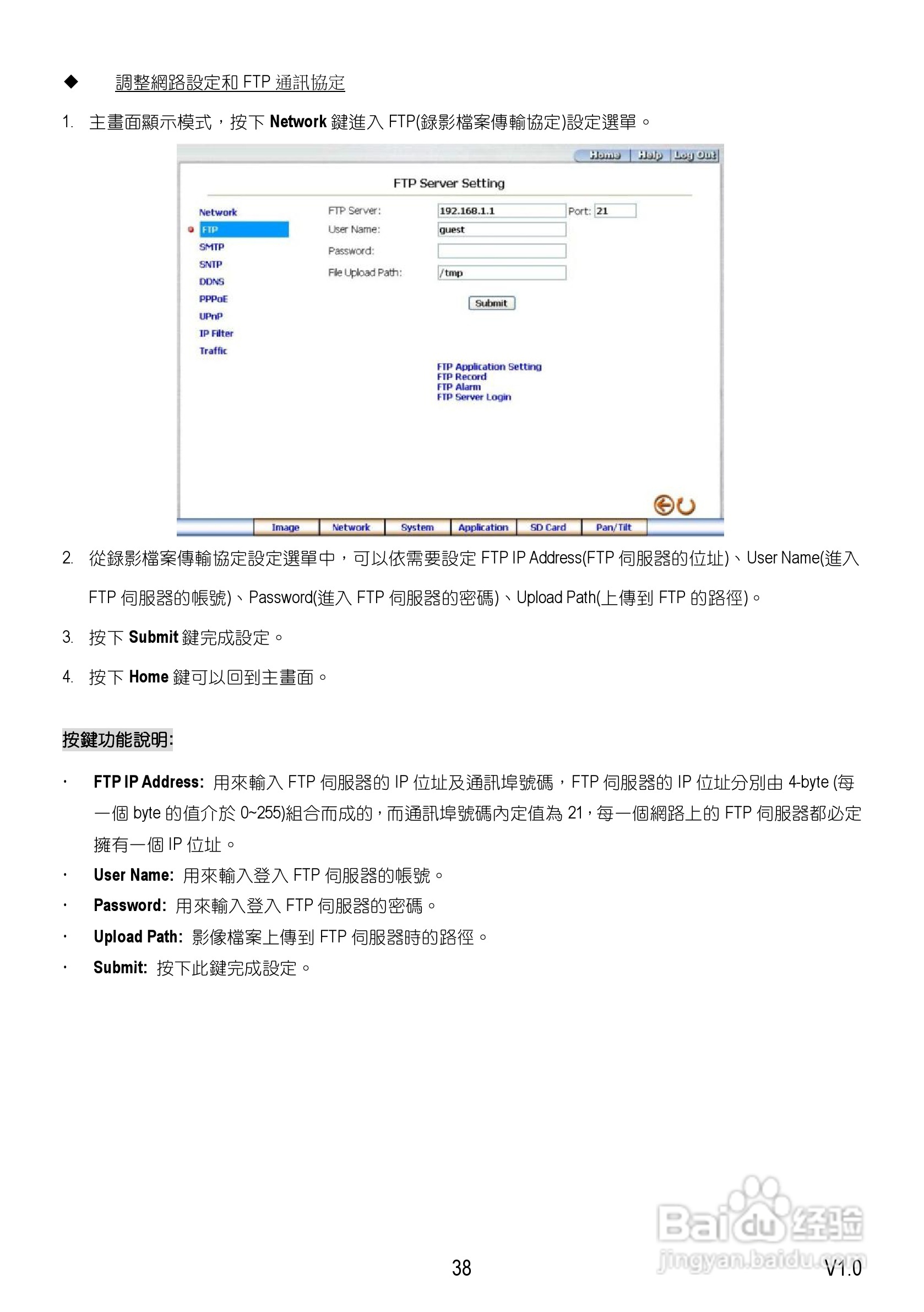 Speed Dome Network Camera 网路摄影机中文操作手册:[4]