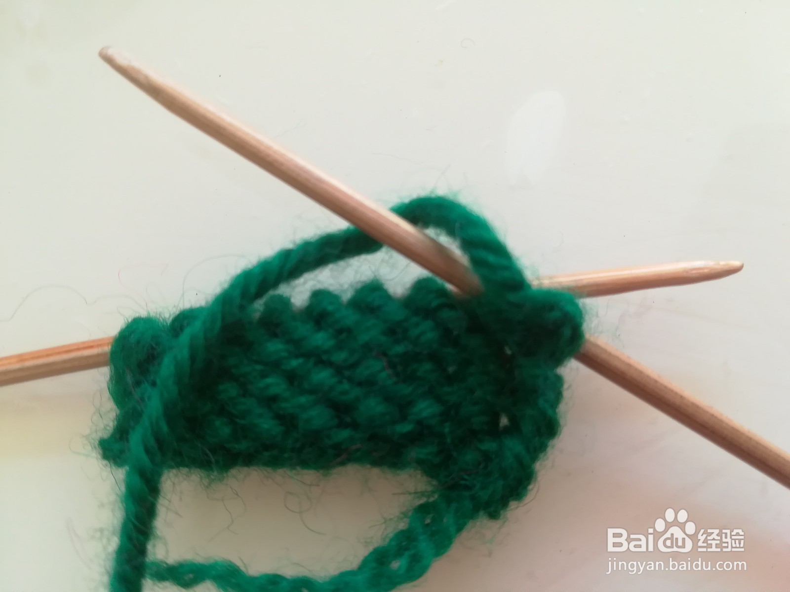 平针第二排怎么织