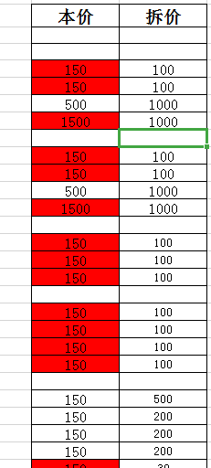 EXCEL两列比较取最大值，并给最大值标颜色。
