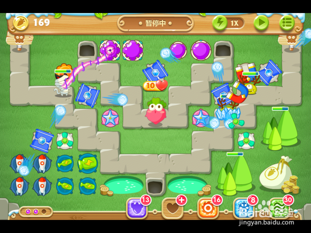 保卫萝卜2 地下庄园主题：[8]D12 金萝任务12