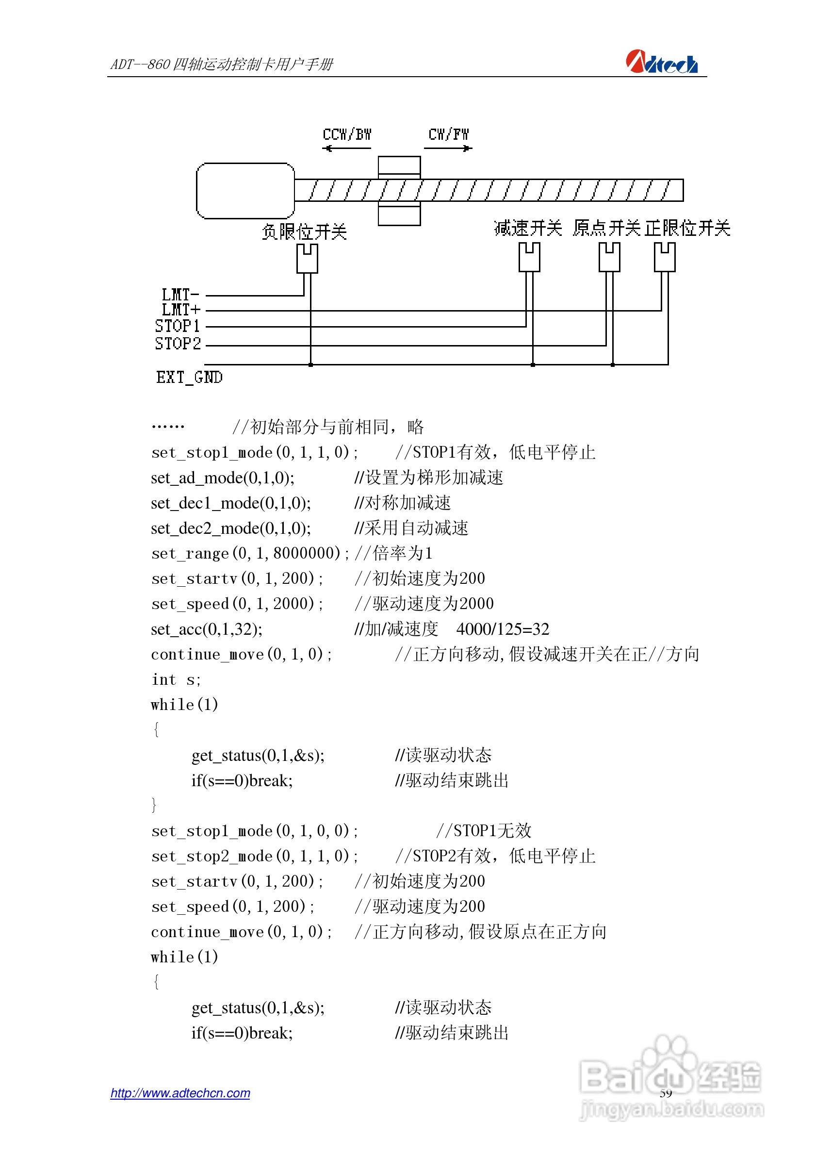 ADT-860四轴运动控制卡说明书:[6]