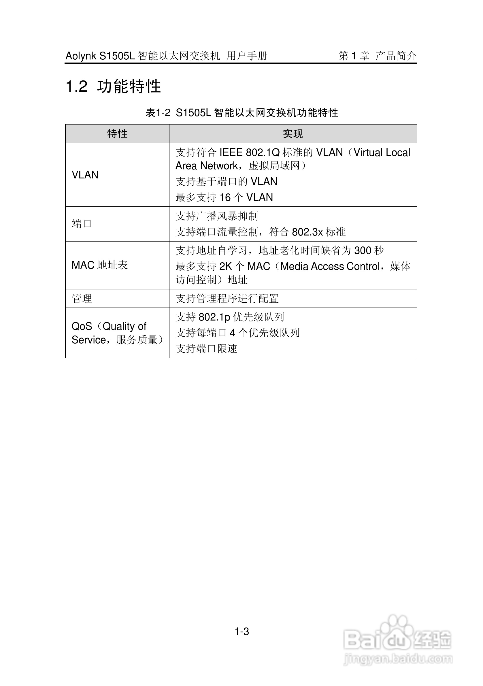 华三交换机S1505L形说明书:[1]