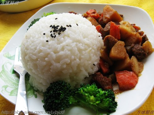牛肉土豆咖喱饭
