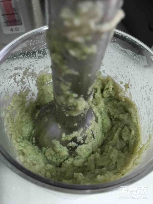 宝宝辅食-鸡肉菌菜泥