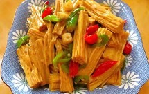 怎么做芹菜炒腐竹的攻略/步骤